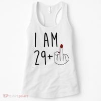 I Am 29 Plus Middle Finger Funny 30th Birthday Women's Tank Top thumb 0