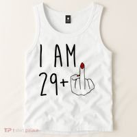 I Am 29 Plus Middle Finger Funny 30th Birthday Tank Top thumb 2
