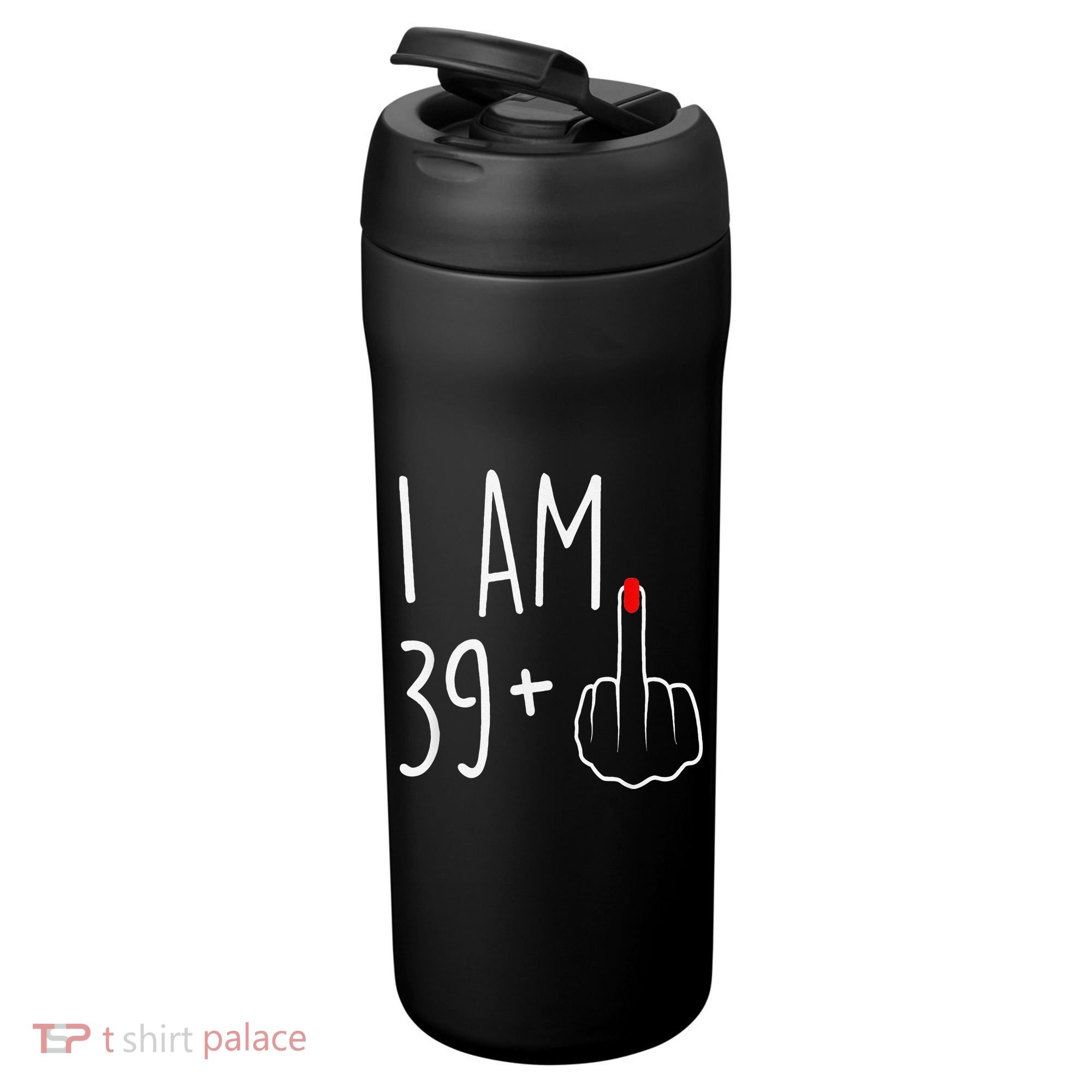 I Am 39 Plus 1 Middle Finger For A 40th Birthday 24oz Duet Stainless Steel Tumbler