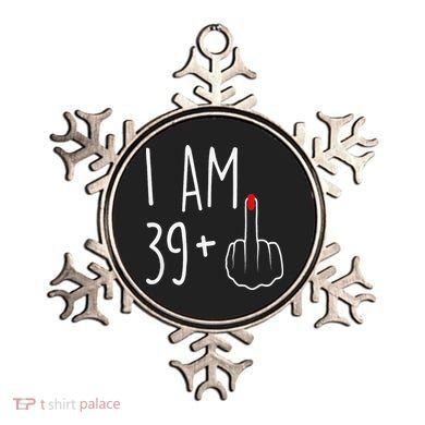 I Am 39 Plus 1 Middle Finger For A 40th Birthday Ornament