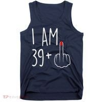 I Am 39 Plus 1 Middle Finger For A 40th Birthday Tank Top thumb 0