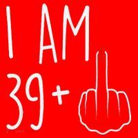 I Am 39 Plus 1 Middle Finger For A 40th Birthday Santa Hat thumb 1