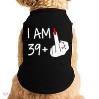I Am 39 Plus 1 Middle Finger 40th Birthday Wo Mothers Day Doggie Tank thumb 0