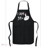 I Am 39 Plus 1 Middle Finger 40th Birthday Wo Mothers Day Apron thumb 0