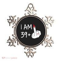 I Am 39 Plus 1 Middle Finger 40th Birthday Wo Mothers Day Ornament thumb 0