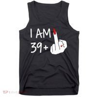 I Am 39 Plus 1 Middle Finger 40th Birthday Wo Mothers Day Tank Top thumb 0