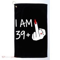 I Am 39 Plus 1 Middle Finger 40th Birthday Wo Mothers Day Golf Towel thumb 0