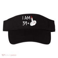 I Am 39 Plus 1 Middle Finger 40th Birthday Wo Mothers Day Visor thumb 0