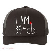 I Am 39 Plus 1 Middle Finger For A 40th Birthday For Women Yupoong Adult 5-Panel Trucker Hat thumb 0