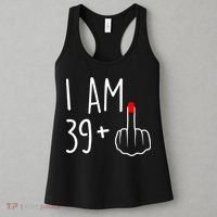 I Am 39 Plus 1 Middle Finger For A 40th Birthday For Women Women's Tank Top thumb 3