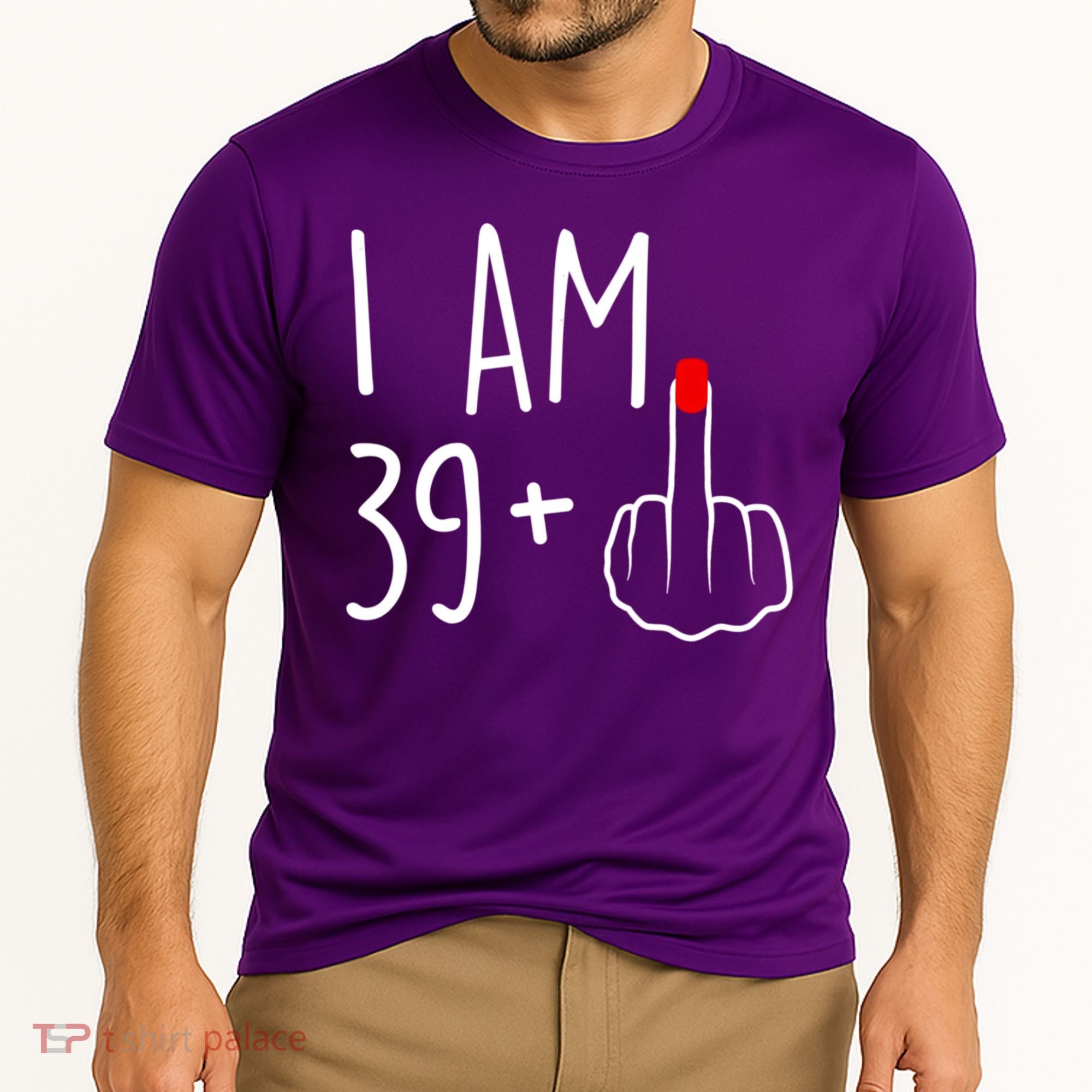 I Am 39 Plus 1 Middle Finger For A 40th Birthday For Women Cooling Performance Crew T-Shirt