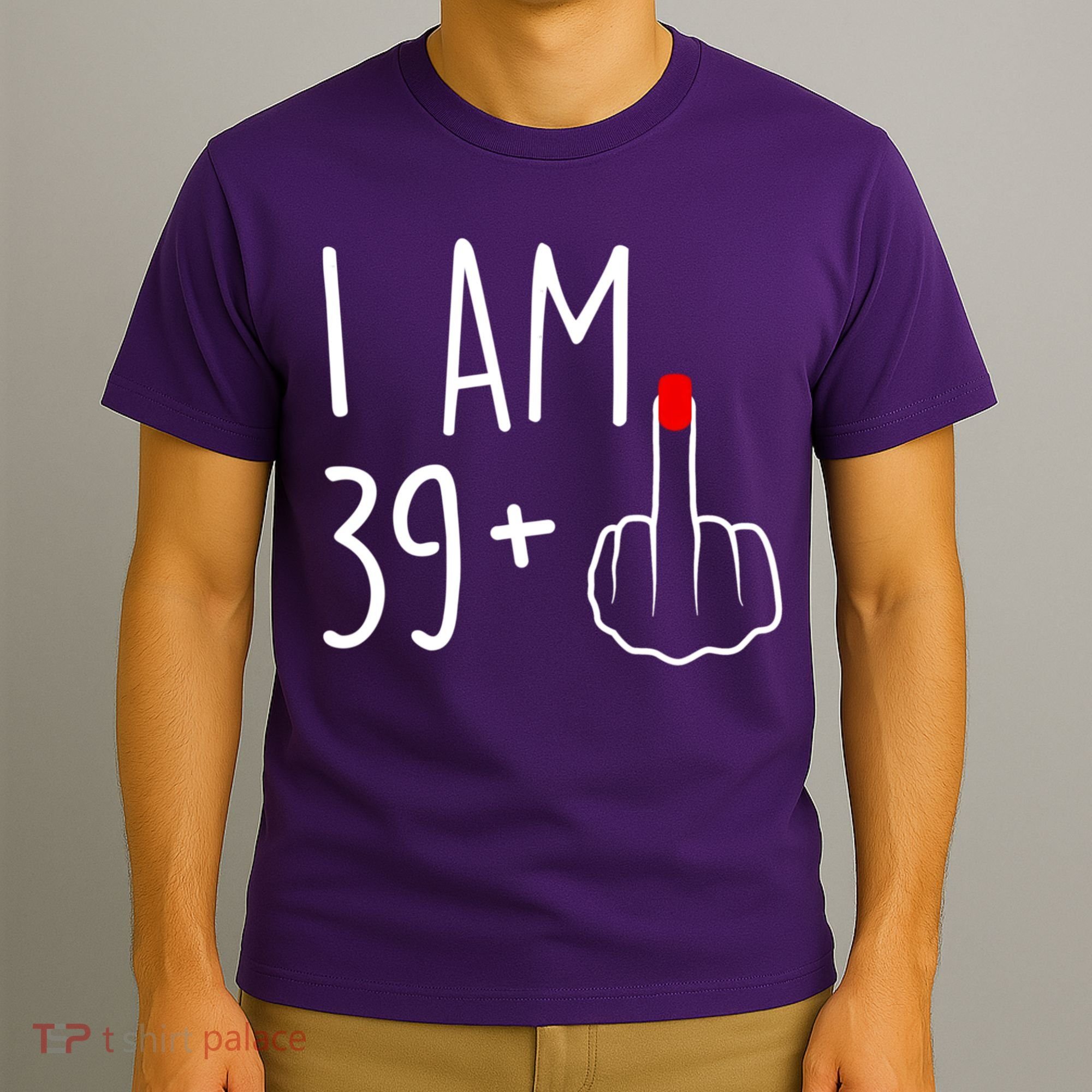 I Am 39 Plus 1 Middle Finger For A 40th Birthday For Women T-Shirt