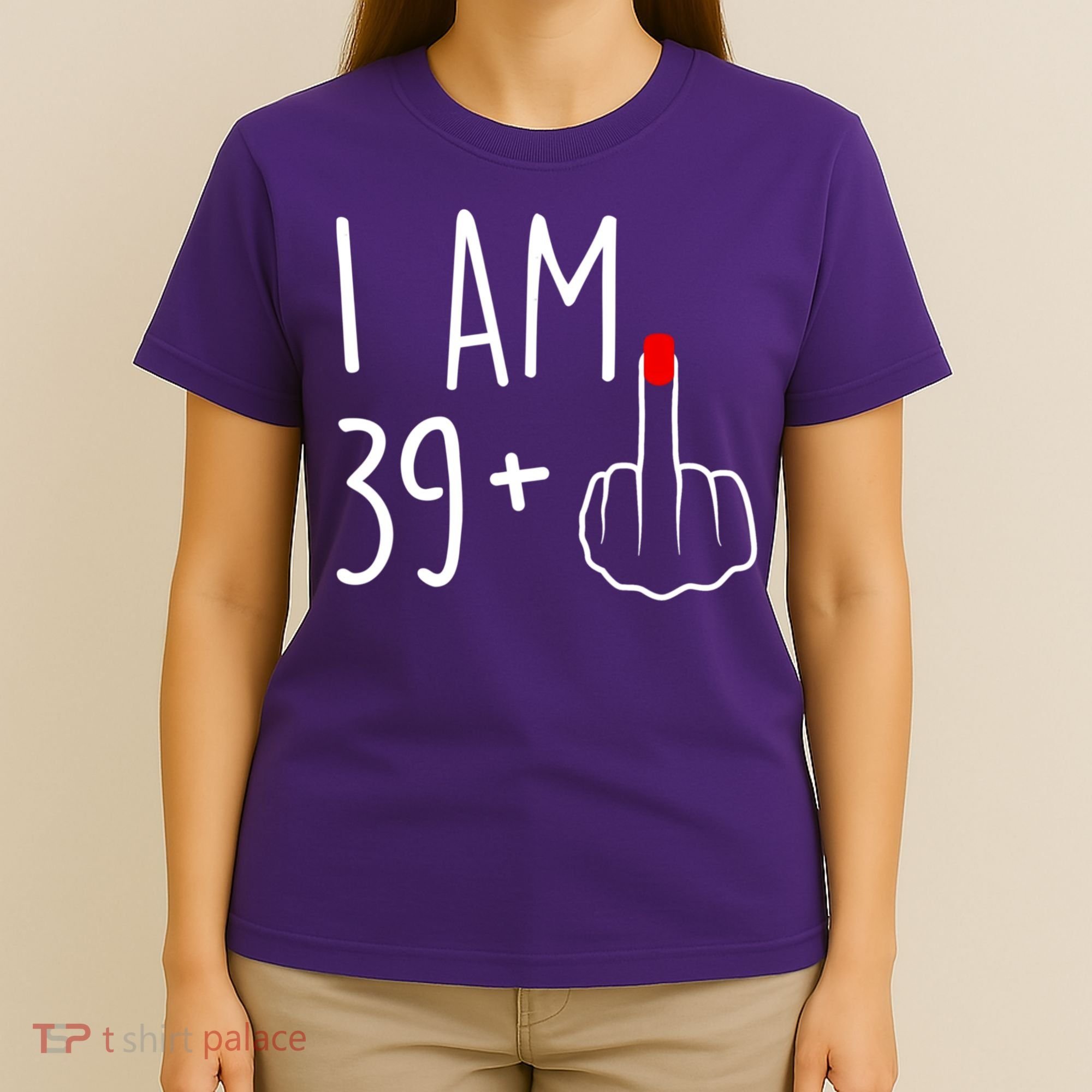 I Am 39 Plus 1 Middle Finger For A 40th Birthday For Women T-Shirt