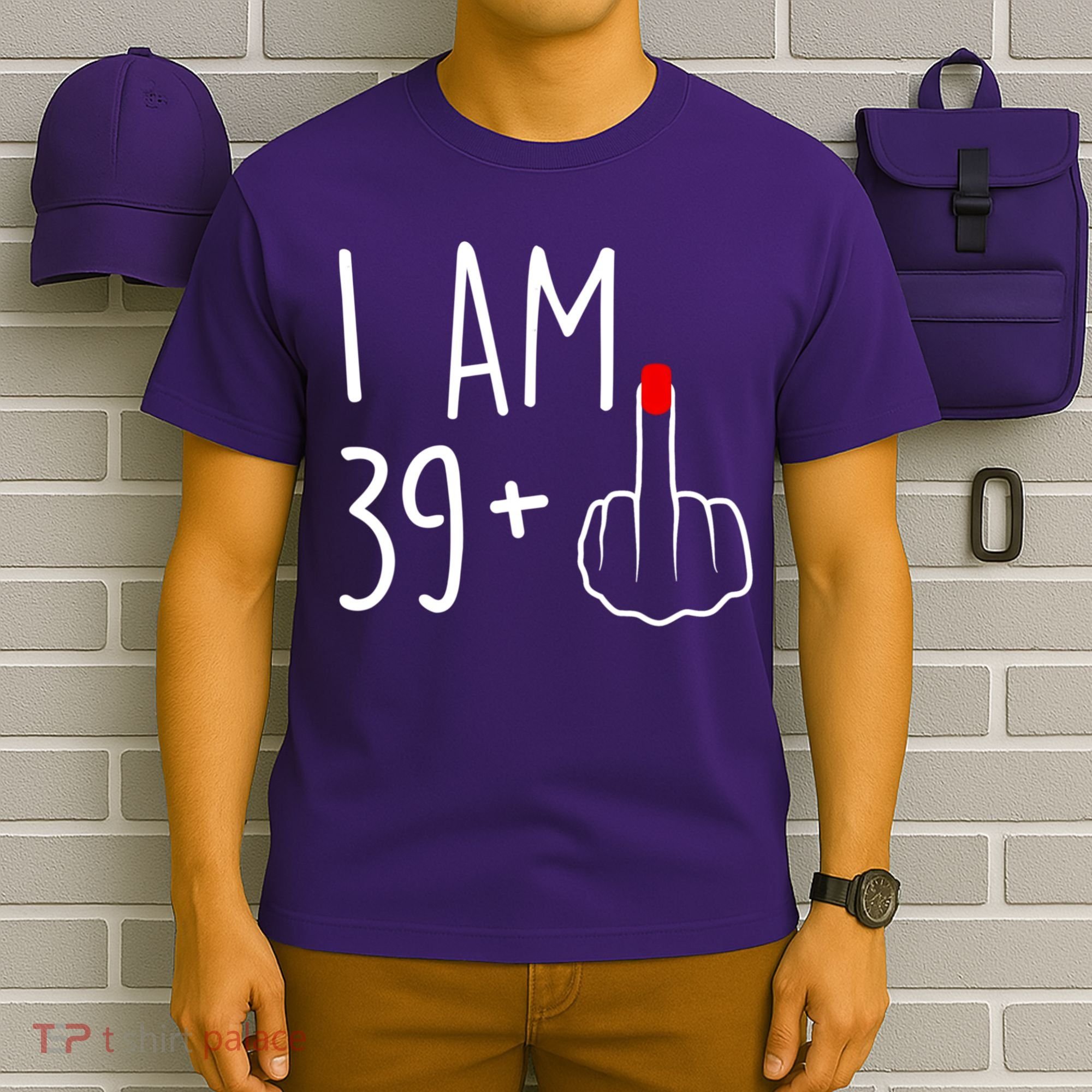 I Am 39 Plus 1 Middle Finger For A 40th Birthday For Women T-Shirt