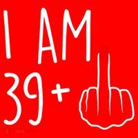 I Am 39 Plus 1 Middle Finger For A 40th Birthday For Women Santa Hat thumb 1