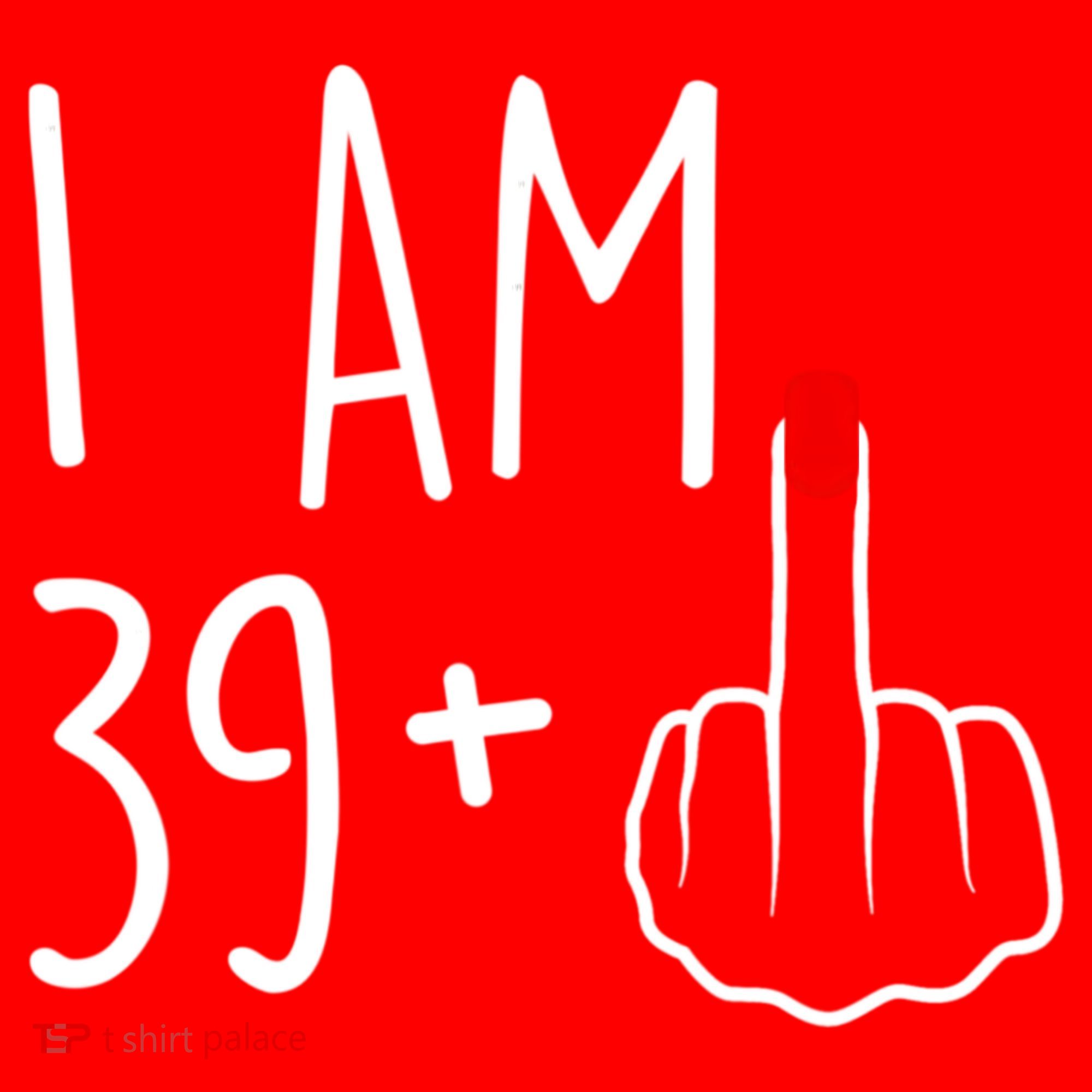 I Am 39 Plus 1 Middle Finger For A 40th Birthday For Women Santa Hat