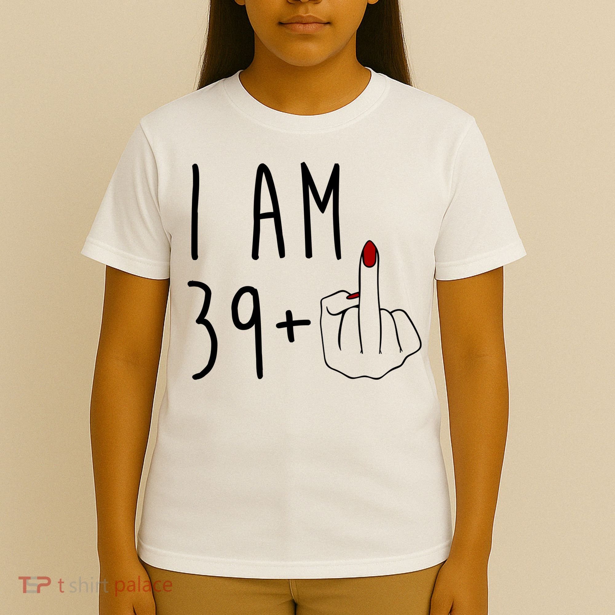I Am 39 Plus Middle Finger Funny 40th Birthday T-Shirt
