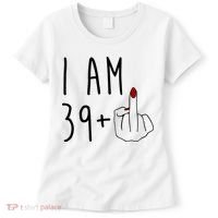 I Am 39 Plus Middle Finger Funny 40th Birthday Women's T-Shirt thumb 0