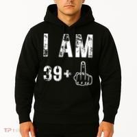 I Am 39 Plus Middle Finger 40th Birthday Gift Hoodie thumb 2