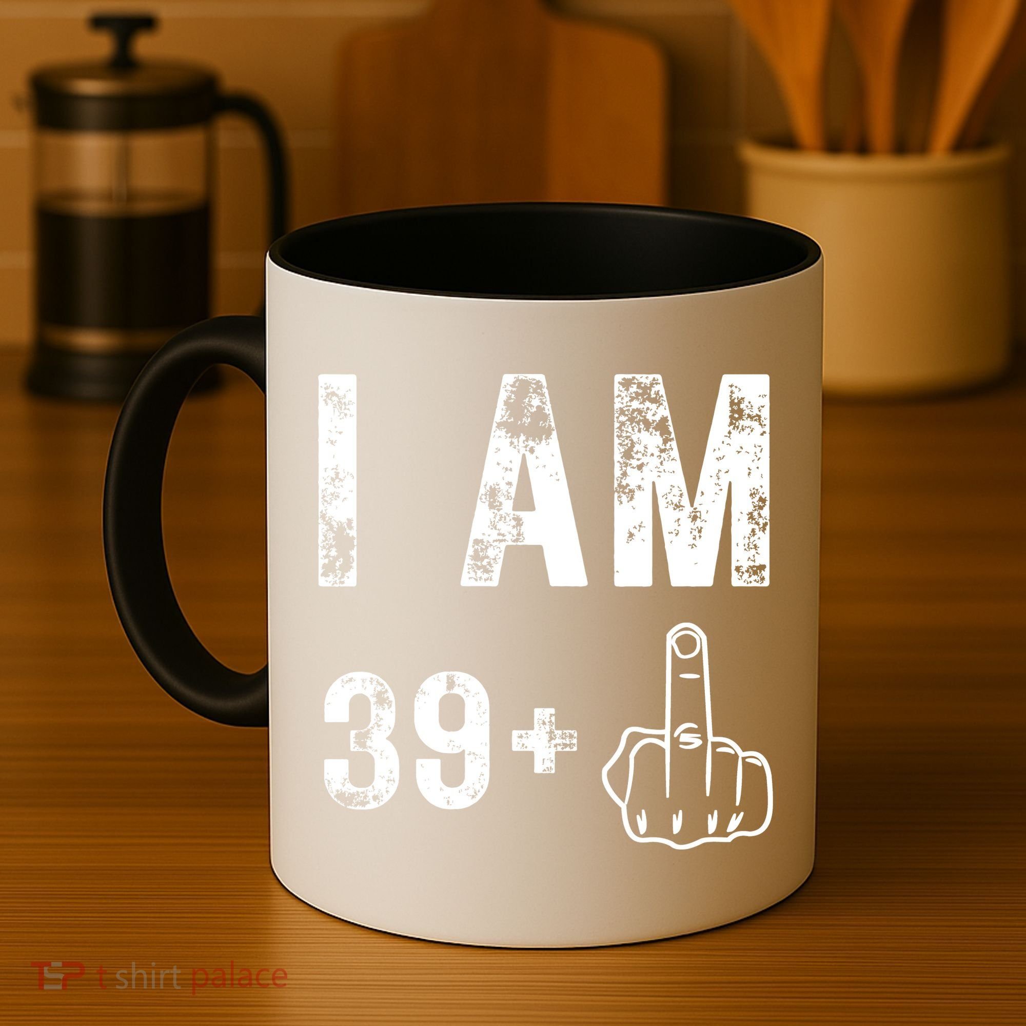 I Am 39 Plus Middle Finger 40th Birthday Gift Coffee Mug
