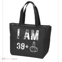 I Am 39 Plus Middle Finger 40th Birthday Gift Tote Bag thumb 3