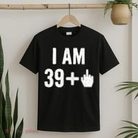 I Am 39 Plus 1 Middle Finger T-Shirt thumb 2