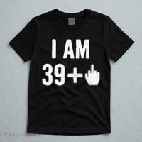 I Am 39 Plus 1 Middle Finger T-Shirt thumb 5