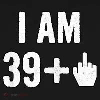 I Am 39 Plus 1 Middle Finger Bucket Hat thumb 4