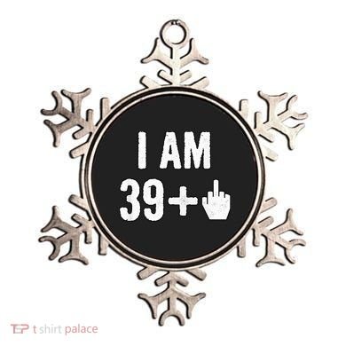I Am 39 Plus 1 Middle Finger Ornament