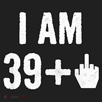 I Am 39 Plus 1 Middle Finger Golf Towel thumb 3