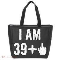 I Am 39 Plus 1 Middle Finger Tote Bag thumb 0