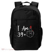 I Am 39 Plus 1 Middle Finger For A 40th Birthday Backpack thumb 0
