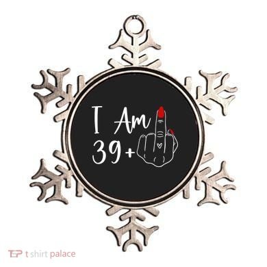 I Am 39 Plus 1 Middle Finger For A 40th Birthday Ornament