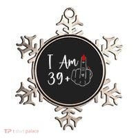 I Am 39 Plus 1 Middle Finger For A 40th Birthday Ornament thumb 0