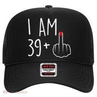I Am 39 Plus 1 Middle Finger For A 40th Birthday Hat thumb 0
