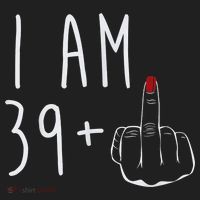 I Am 39 Plus 1 Middle Finger For A 40th Birthday For Wo Beanie thumb 2