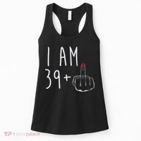 I Am 39 Plus 1 Middle Finger For A 40th Birthday For Wo Women's Tank Top thumb 0