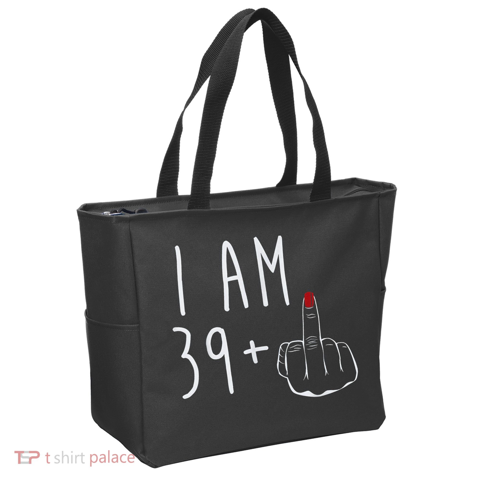 I Am 39 Plus 1 Middle Finger For A 40th Birthday For Wo Tote Bag