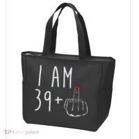 I Am 39 Plus 1 Middle Finger For A 40th Birthday For Wo Tote Bag thumb 3