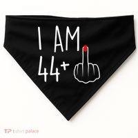 I Am 44 Plus 1 Middle Finger For A 45th Birthday USA-Made Doggie Bandana thumb 0