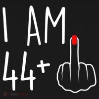 I Am 44 Plus 1 Middle Finger For A 45th Birthday Hoodie thumb 7