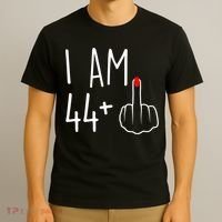I Am 44 Plus 1 Middle Finger For A 45th Birthday T-Shirt thumb 3