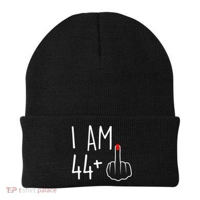 I Am 44 Plus 1 Middle Finger For A 45th Birthday Beanie