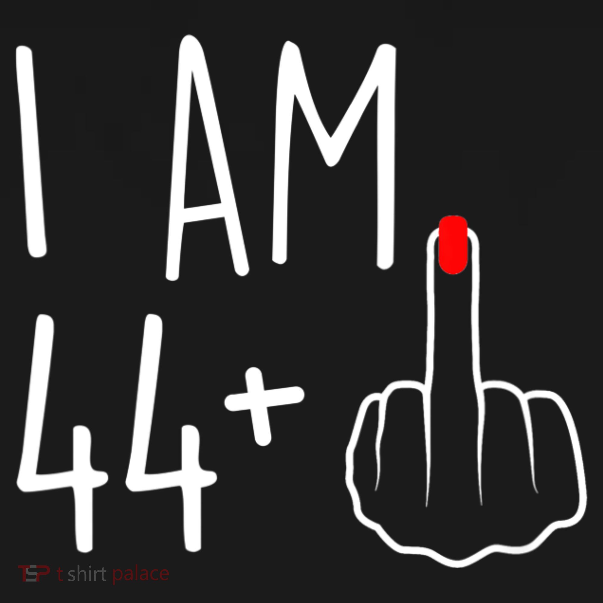 I Am 44 Plus 1 Middle Finger For A 45th Birthday Coaster