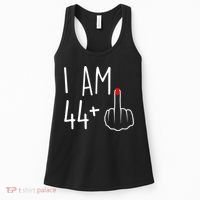 I Am 44 Plus 1 Middle Finger For A 45th Birthday Women's Tank Top thumb 0