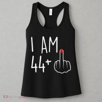 I Am 44 Plus 1 Middle Finger For A 45th Birthday Women's Tank Top thumb 3