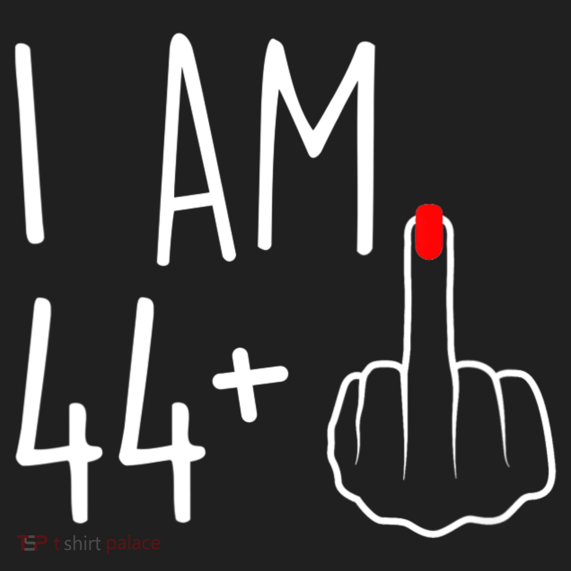 I Am 44 Plus 1 Middle Finger For A 45th Birthday Hat