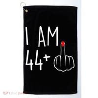 I Am 44 Plus 1 Middle Finger For A 45th Birthday Golf Towel thumb 0