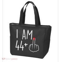I Am 44 Plus 1 Middle Finger For A 45th Birthday Tote Bag thumb 3