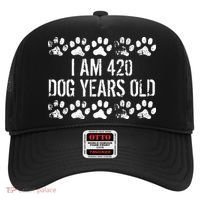 I Am 420 Dog Years Old Funny 60th Birthday Hat thumb 0